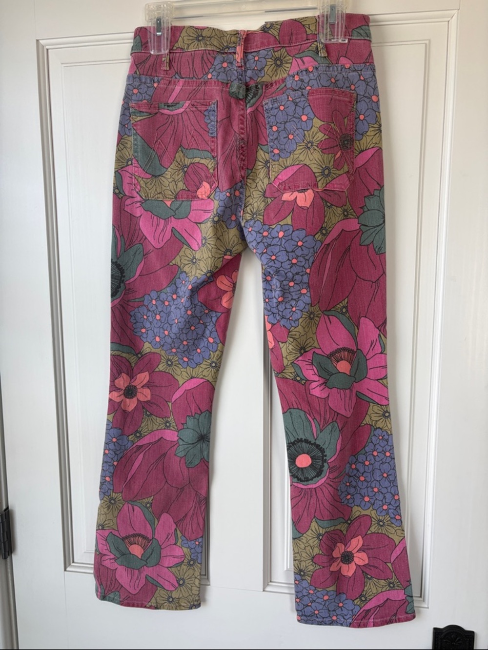 NEW MOTHER The Patch Pocket Insider High Rise Jeans Psychic Floral size 29 - Picture 7 of 8